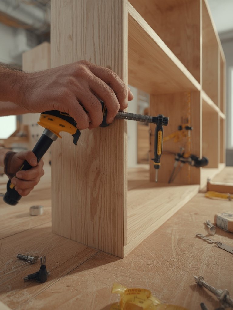 DIY built-in bookcase plans - Illustration 2