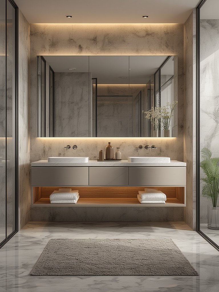 bathroom floating vanity - Illustration 3