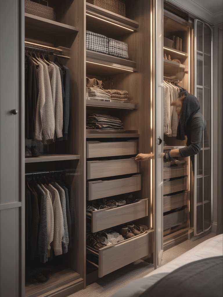 bedroom built-in wardrobe - Illustration 2