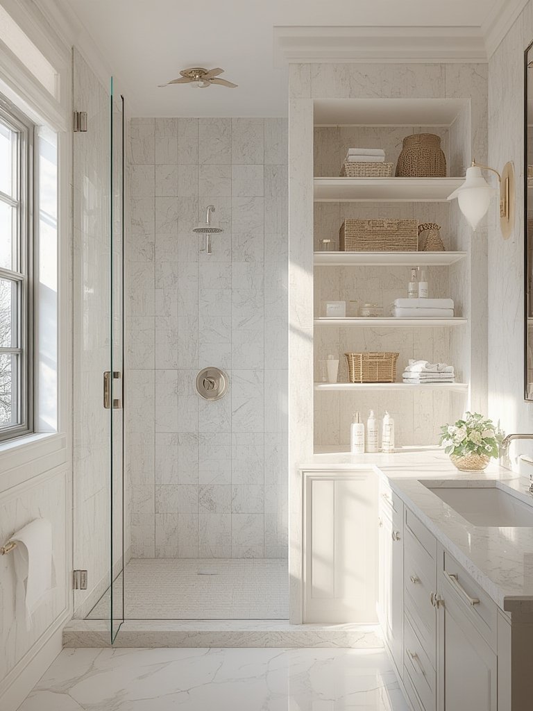 Built-In Bathroom Shelves: 7 Amazing Ways to Maximize Storage (Proven) 3 built-in bathroom shelves - Illustration 3