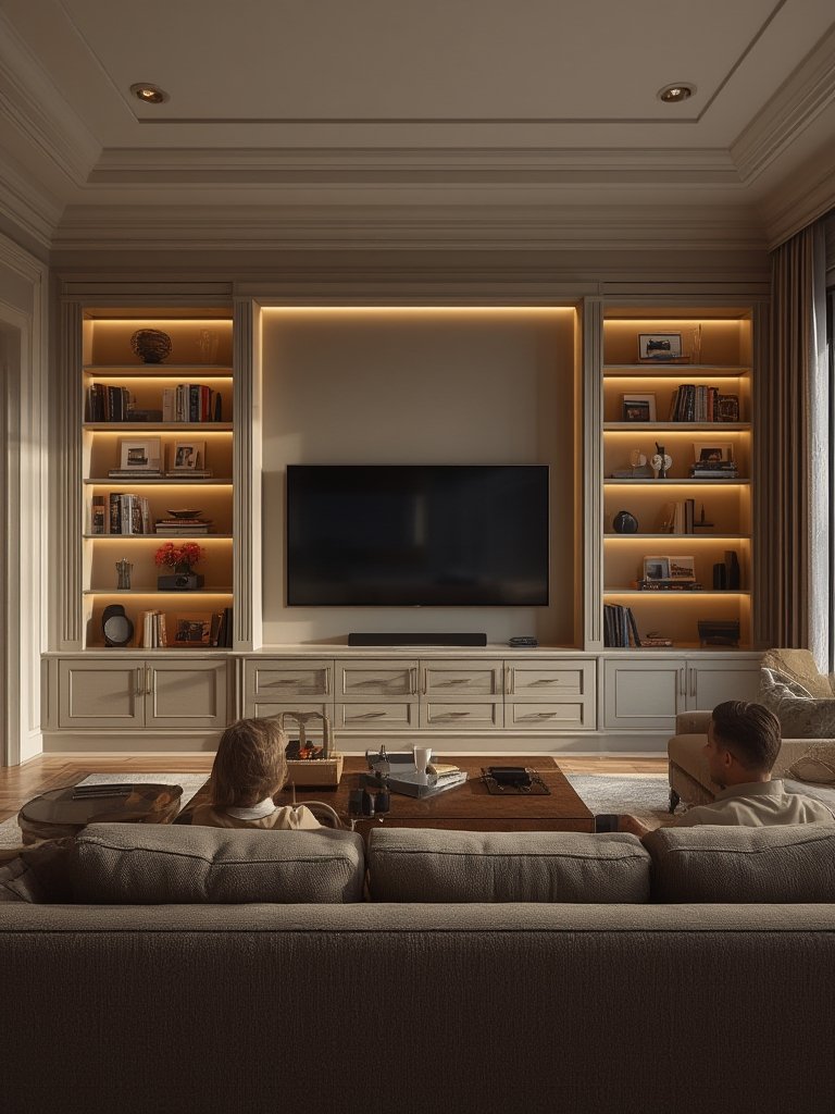 built-in entertainment center - Illustration 3
