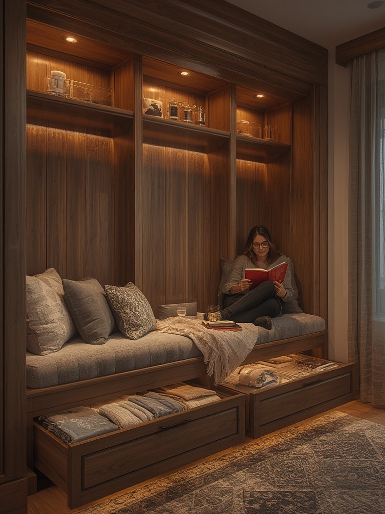 built-in reading nook - Illustration 3