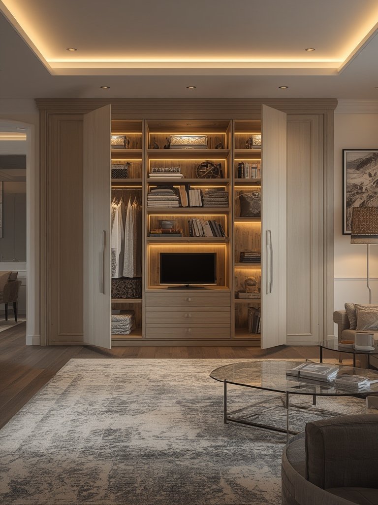 concealed storage cabinet - Illustration 3