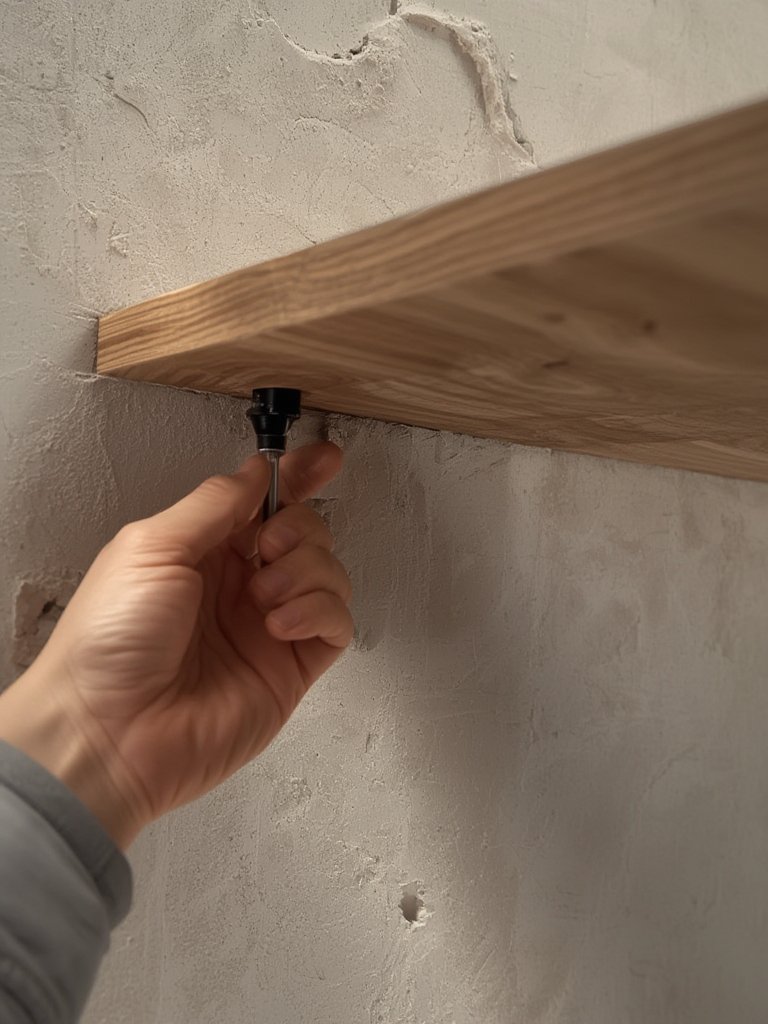 floating shelf bracket hidden - Illustration 2