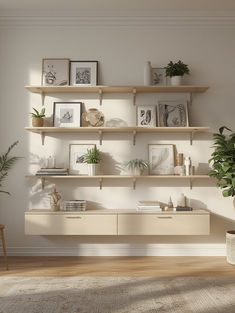 floating shelf bracket hidden - Illustration 3