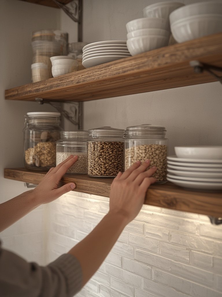 kitchen open shelving ideas - Illustration 2