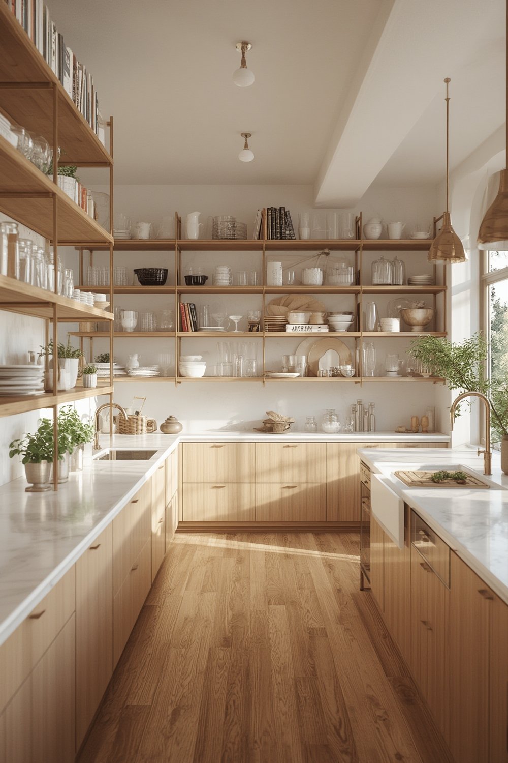 kitchen open shelving ideas - Illustration 1