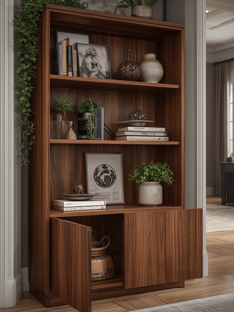 bookshelf display in action