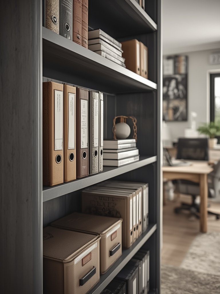 tall bookcase in action