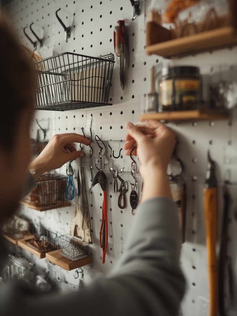 pegboard wall storage - Illustration 2