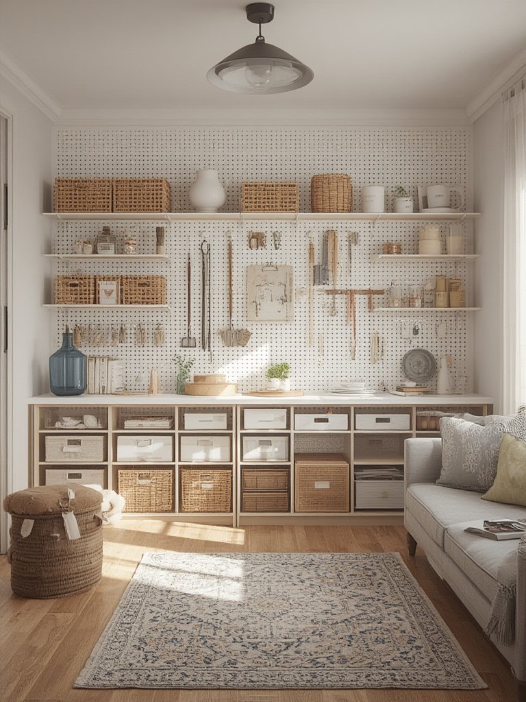 pegboard wall storage - Illustration 3