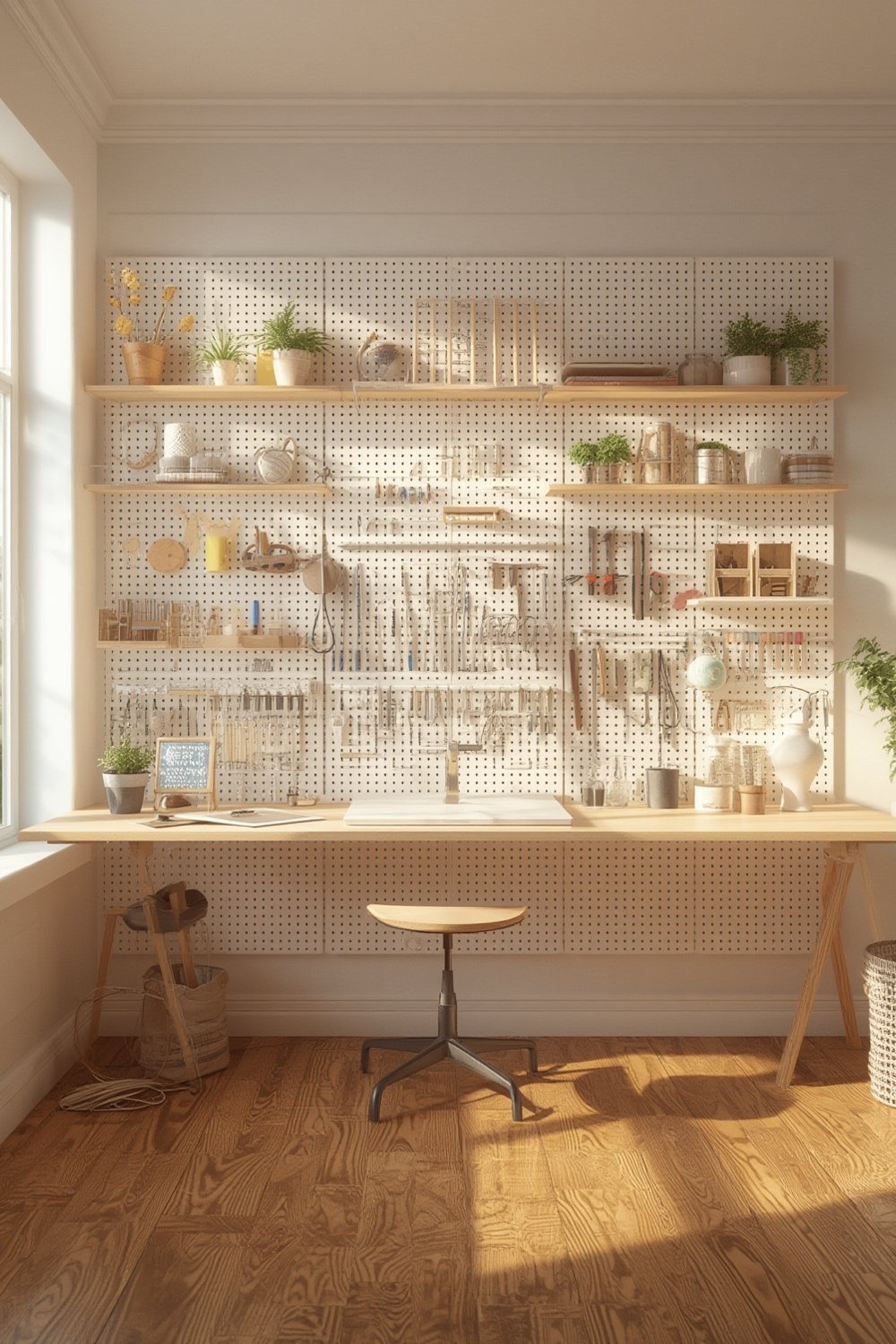 pegboard wall storage - Illustration 1