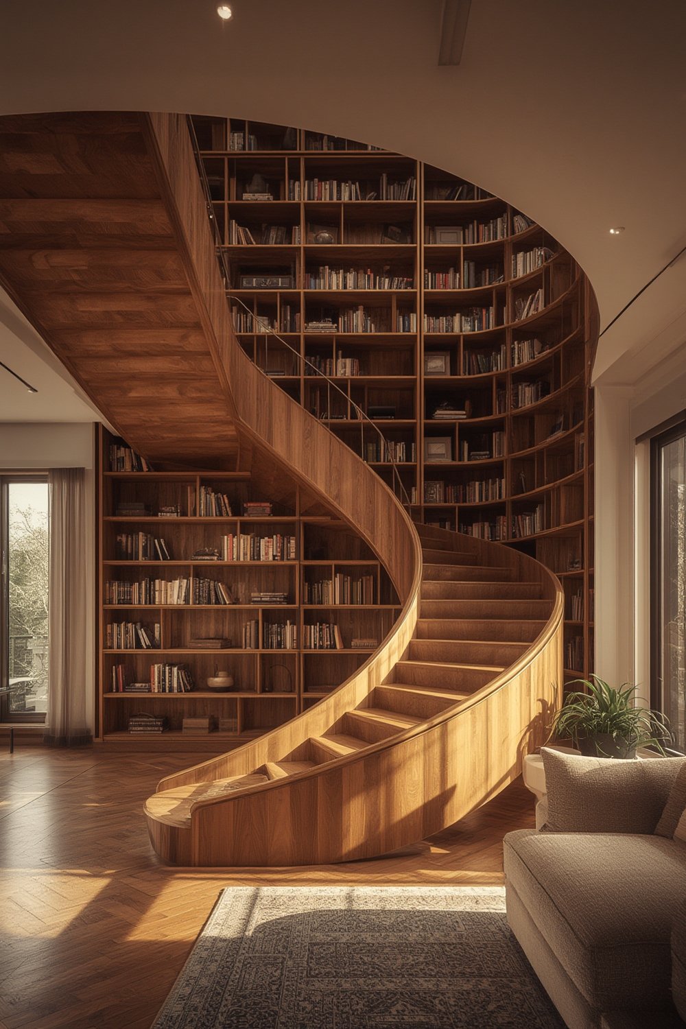 staircase bookshelf - Illustration 1