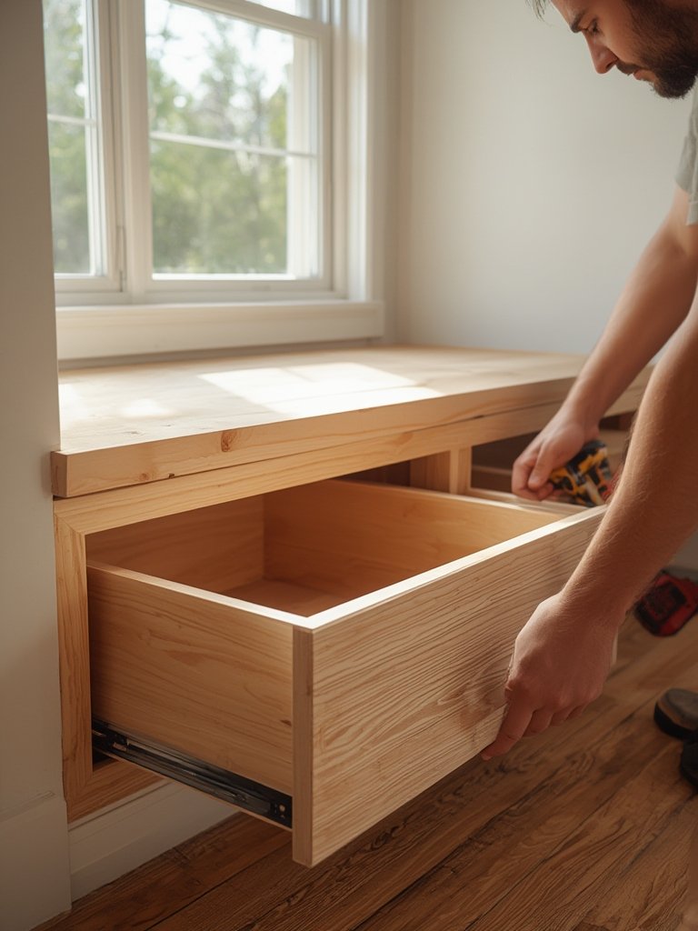 window seat with storage - Illustration 2