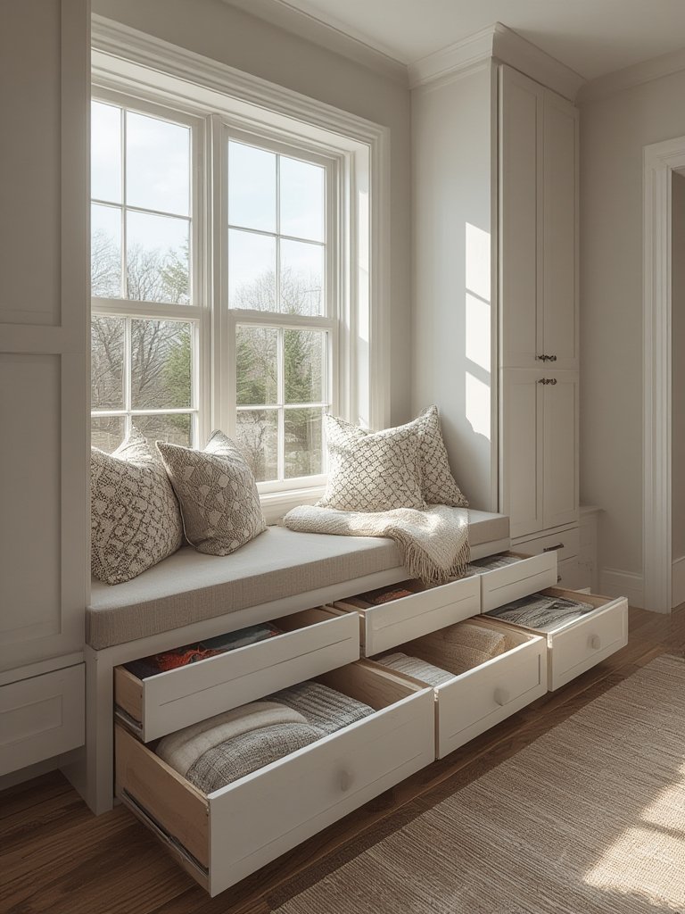 window seat with storage - Illustration 3