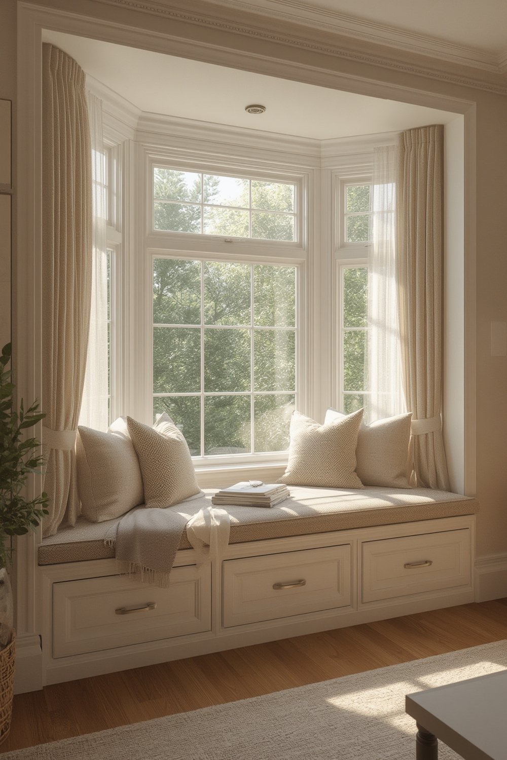 window seat with storage - Illustration 1